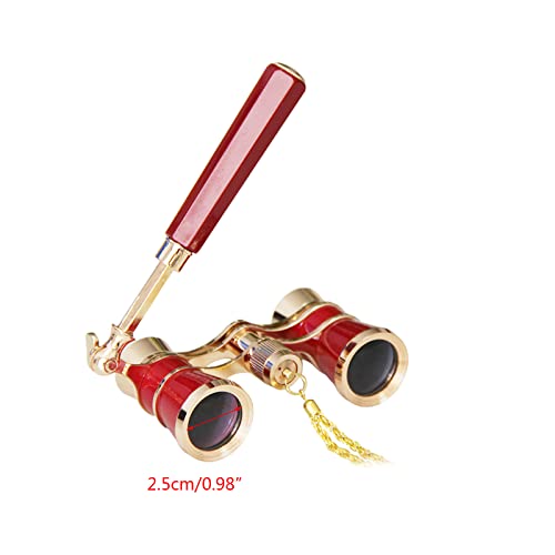 Binoculares Opera Glasses 3X25 Mini Vintage con Cadena miniatura 2