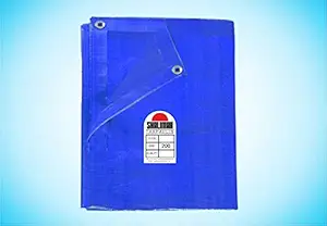 Shalimar Gold 100% Waterproof UV Resistant Multi Layer Durable Virgin HDPE Tarpaulin 200 GSM Blue Size (18ft x 15ft) Approx. (Size Includes Reinforced Edges on All Four Sides for Extra Strength)
