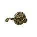 Schlage F170FLA609RH Flair Right Hand Dummy Lever, Antique Brass