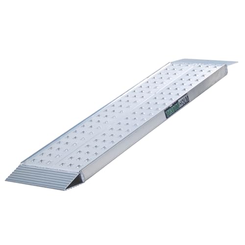 TRUTZHOLM 1 x Auffahrrampe 150 x 28 cm 270 kg Alu grau gelocht Verladerampe Motorradrampe