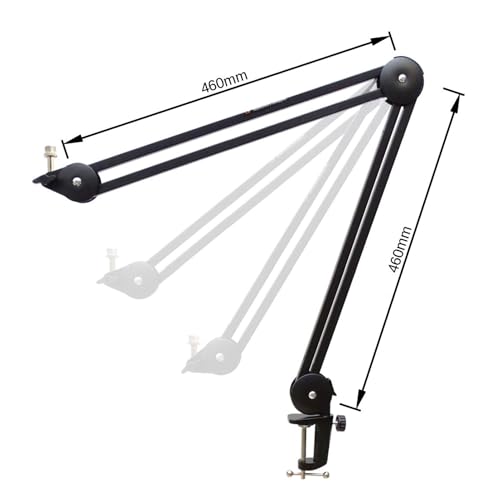 RØDE Rode NT1 Signature Black - Micrófono de estudio + trípode de brazo articulado keepdrum MS138, color negro