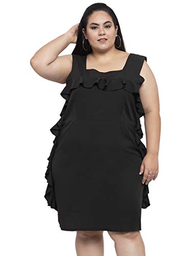 Image of Flambeur Women's Crepe Bodycon Knee-Length Dress