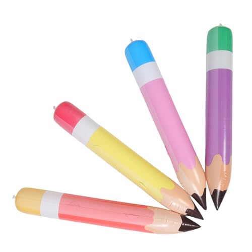 LIOOBO 4個巨大筆風船 製 インフレータブル筆 パーティー飾り 教室歓迎会