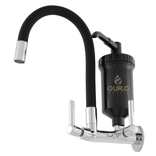Torneira Com Filtro Para Cozinha Com Filtro Preta, Torneira Flexível Com filtro