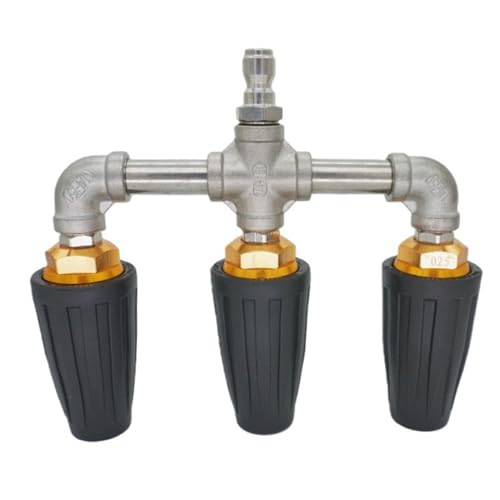 Boquilla turbo para lavadora de alta presión 4000 PSI Asixxsix con rotación triple 360° de 1/4" 2