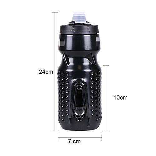 jiejie store Fietsen Magnetische Fles Fiets 710 ml Waterfles Fiets Draagbare Ketel Sportwater Plastic Fles Accessoires 100% nieuw en van hoge kwaliteit: oppervlaktetextu (Color : Black) - Image 3