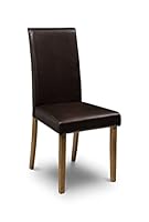 Julian Bowen Set Of 2 Hudson Chairs - Brown Dining
