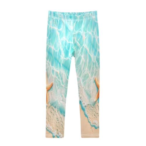 Toddler Girls Leggings Printed Yoga Pants Leggings Beach Starfish for Kids