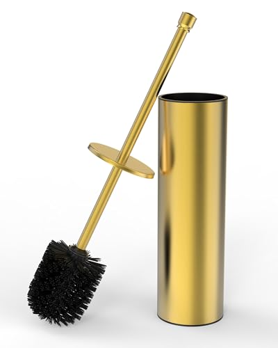 WZKALY Toilet Brush and Holder Set, Toilet Bowl Brush for Bathroom with Long Handle, Stainless Steel...