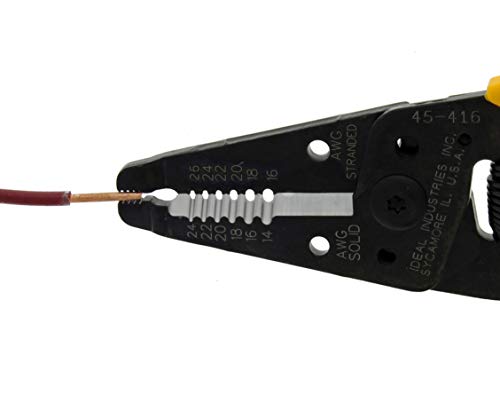 Ideal 45-416 Reflex Premium T-6 T-Stripper Wire Stripper, 16 a 26 AWG Stranded