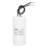 PATIKIL CBB60 70uf Running Capacitor,1Pcs AC 250V 2 Wires 50/60Hz Cylinder White 100x50mm for Water Pumps, Washing Machines Motor Start