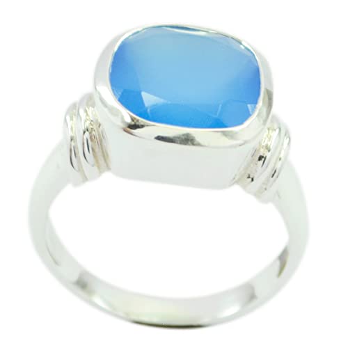 Bague en argent sterling 925 avec coussin de pierres précieuses élégantes par House of Rings