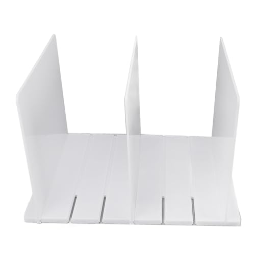 棚ディバイダーホルダー、プラスチック製クローゼットディバイダー、財布本食器用アセンブリ現代収納ソリューション、ハンドバッグ用の柔軟な組み合わせのABS素材 (3 仕切り板)