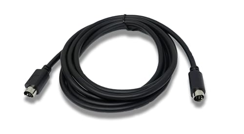 System-S Cable S-Video de 180 cm DIN de 7 pines macho a macho, color negro
