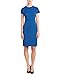 Anne Klein Women's Topstitch Short-Sleeve Sheath Dress