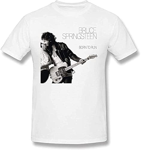 [IMKEEY] Bruce Springsteen ブルース・スプリングスティーン Tシャツ メンズ レディース 夏服 半袖 コットン プリントシャツ 丸首 薄い 通気性 快適 綿 おしゃれ 人気 ファッション 男女兼用