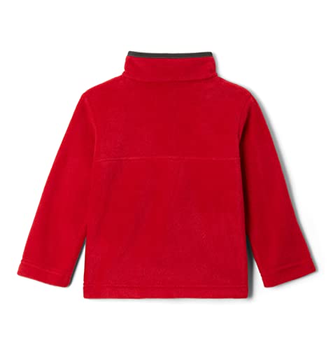 Columbia Jovem unissex Steens Mountain 1/4 Snap Fleece Pull-Over, Vermelho Montanha, Pequeno