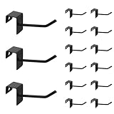 Chinflly 15 PCS Metal Panel Hook Hanger,2 Inch Jewelry Display Hook for Hanging Tower, Scarf, hat, Key