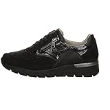 Flexible Laufsohle Waldläufer Damen Halbschuh Ramona Schnürschuh kombi schwarz Gr. 38