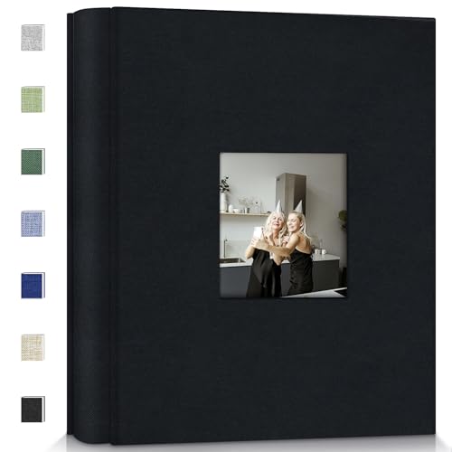 Popotop Photo Album 4x6-600 Photos Photo Books with 600 Horizontal and Vertical Pockets,Linen Cover Albums for Family Wedding Anniversary Baby Vacation Pictures
