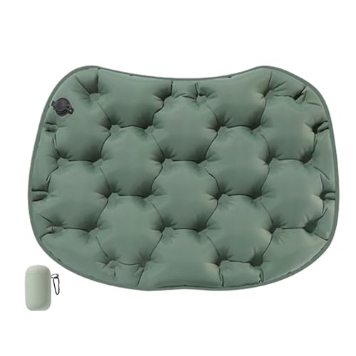 Bohany Cojín hinchable para asiento de viaje, cojín inflable para asiento de estadio con funda de transporte, cojín ligero para silla de oficina, silla de ruedas de coche