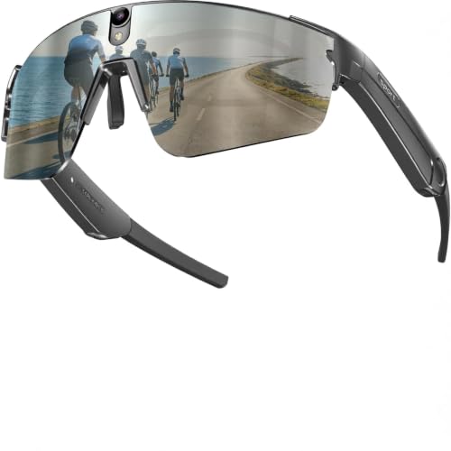 BOSUDA 4K Camera Glasses,AI Smart Video Recording Sunglasses for Men Women