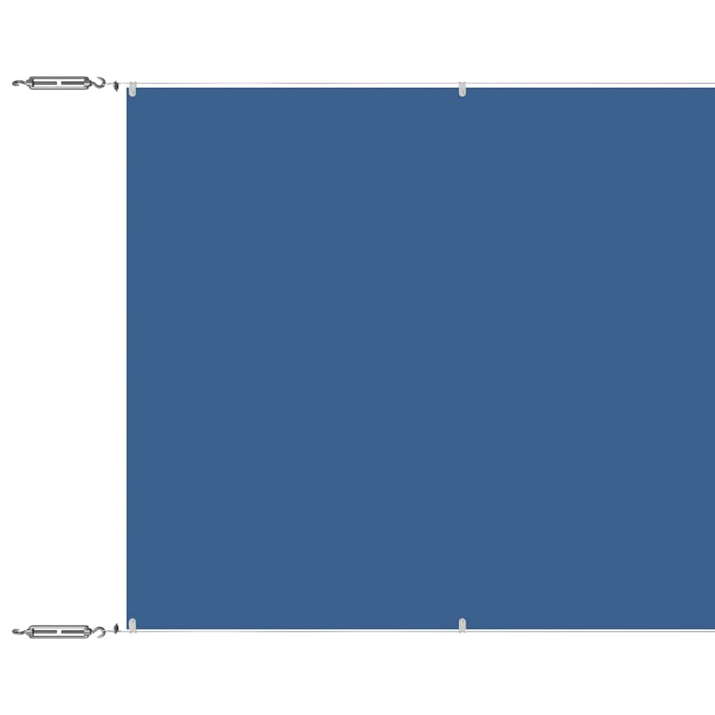 Store vertical bleu 180x800 cm brise-vue rétractable en tissu Oxford