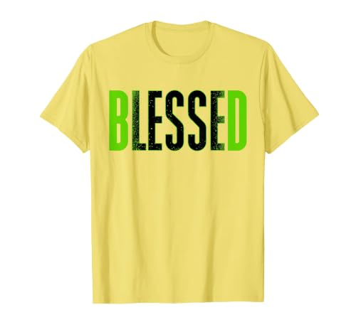 Bleesed Foamposite Black Green Matching Tee for Men Women T-Shirt, Men, Lemon Yellow, Small