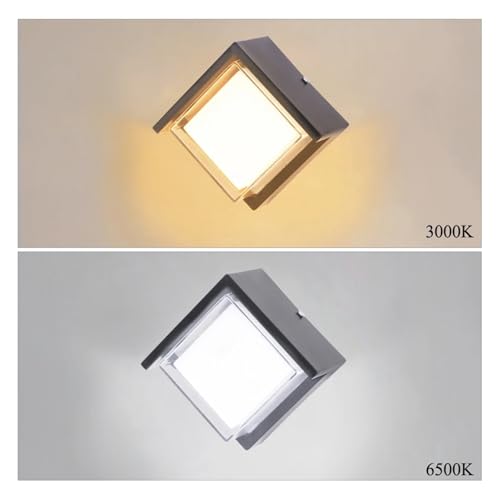 Iluminación exterior de pared redonda contra humedad IP65 foco LED 10W 5