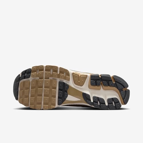 Image of Nike Zoom Vomero 5 Men's Shoes (Metallic Pewter /Parachute Beige /White /Medium Ash) Size 6