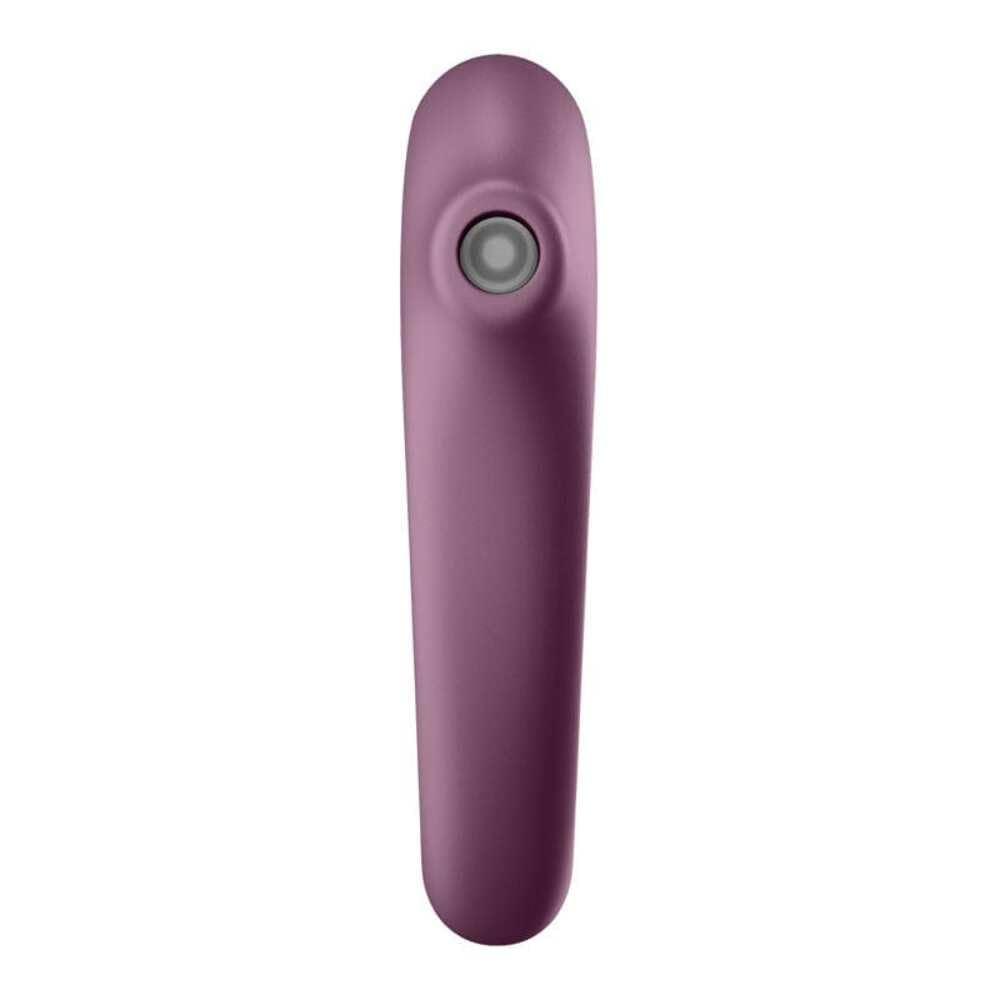 Satisfyer Dual Kiss 2:1 vibrador + vibrador de ondas de presión | Juguetes sexuales | Resistente al agua (IPX7) | Recargable | Estimulación intensiva para la mujer | Silicona médica en color morado