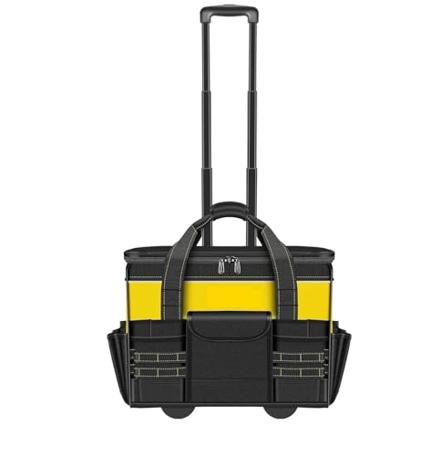 Estante De Almacenamiento Con ruedas, bolsa de herramientas con ruedas impermeable con asa telescópica, bolsillos, bolsas de herramientas multiusos, organizador para contras Bolsa portaherramientas