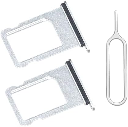 [2 Pack] SIM Card Tray Holder Slot Replacement Compatible for iPhone SE 2020 - Sim Pin White