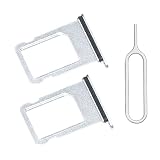 [2 Pack] SIM Card Tray Holder Slot Replacement Compatible for iPhone SE 2020 - Sim Pin White