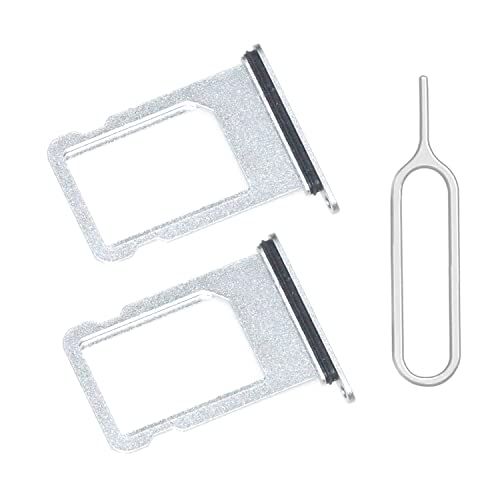 [2 Pack] Sim Card Tray Holder Slot Replacement Compatible For Iphone Se 2020 - Sim Pin White #TOP1