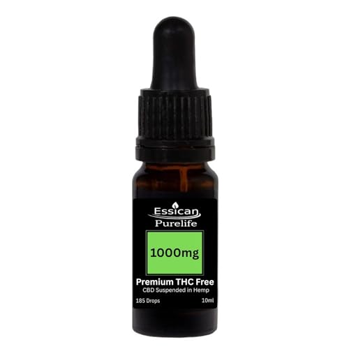 Image of CBD Oil 1000mg – 10ml Bottle (Approx. 185 Drops) – Hemp-Derived Supplement – THC-Free – Lab Tested – Vegan & Non-GMO – Natural Flavour