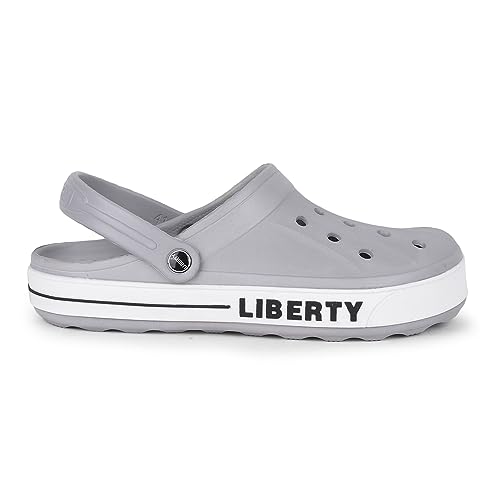 Image of Liberty A-HA LITEWALK Clogs for Men Black, Navy Blue, Green, Grey, Blue, Khaki & Off White | Casual Slip-On Slingback Clog for Walking & Outdoor Use