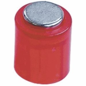 Laurel Power Zylinder Magnet Haftmagnet, 14 x 19 mm (O x H), 1900 g, kristall rot