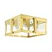 LIVEX LIGHTING 27723-08 Lexington 4 Lt Natural Brass Outdoor Flush Mount