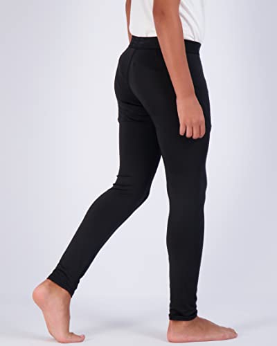 Real Essentials 3 Pack: Youth Boys Compression Pants Leggings Tights Baselayer Cold Gear for Sports Football Basketball4