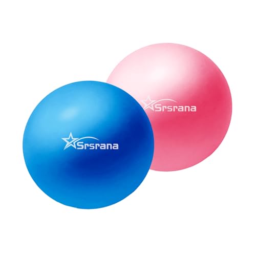 Image of 9 Inch Pilates Ball - Small Exercise Ball for Yoga, Barre & Physical Therapy - Anti-Burst Non-Slip Mini Core Ball for Stability, Back Pain Relief & Posture Correction