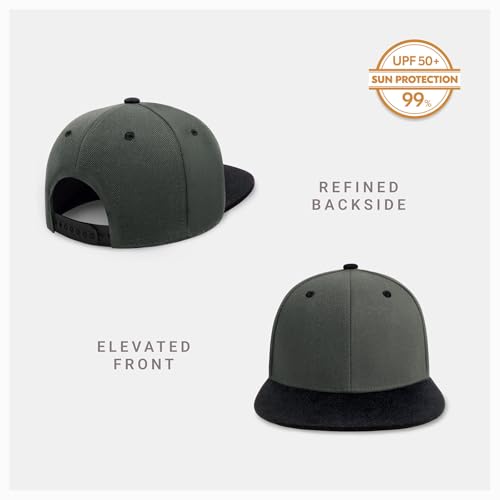 Image of ChoKoLids Flat Visor Snapback Hat Blank Cap Baseball Cap