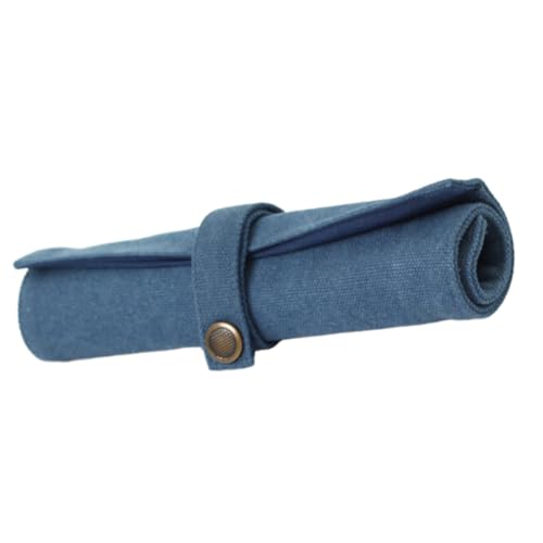 Bolsa para correas de reloj y bolígrafo SHOWERORO de lona azul para organizar a diario