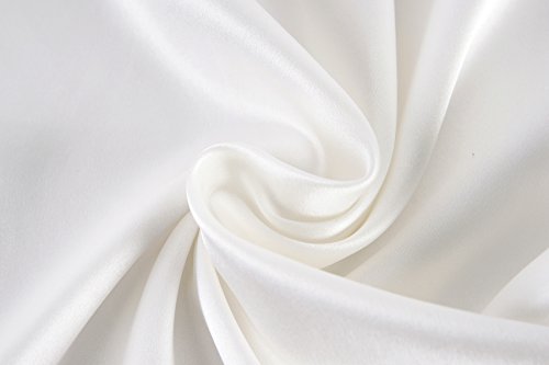 townssilk Both Side 100% 19mm Silk Pillowcase 80x80cm Pillow Case Cushion Cover with Hidden Zipper Naturalwhite - Image 4