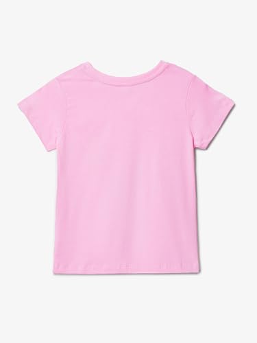 Image of The Souled Store Solid: Cotton Round Neck Half Sleeves Regular Fit Lightweight Comfortable Summer Tee for Kids 2-8 Years Girls T-Shirt