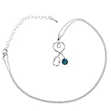 TOYANDONA Collar de Mujer Colgante de Estetoscopio en Forma de Corazón, Cadena de Aleación Creativa en Color Azul, Accesorio Delicado Cuello, Obsequio Adecuado para Médicos y Enfermeras
