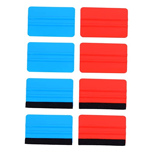 Beatifufu Plastic Applicator Tool Double-Sided Squeegee for Wallpaper Smoothing Auto Scraper with Polished Design