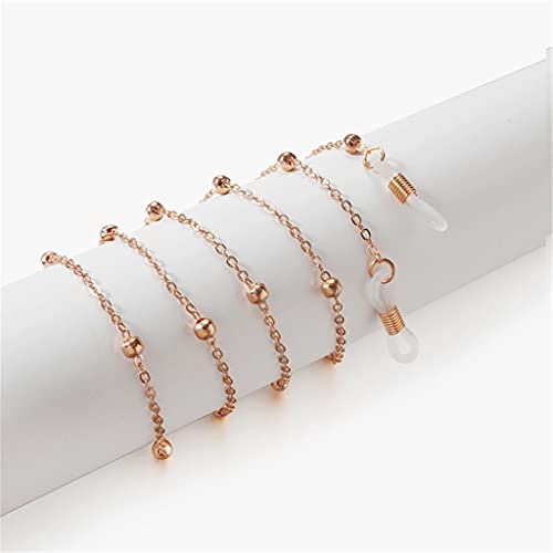 Chic Womens Eyeglass Chains Sonnenbrille Reading Beaded Glasses Chain Eyewear Cord Holder Necklace Strap Rope (Color : A, Size : Length-70CM)