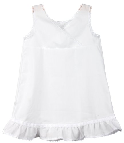 Proudly Made In The USA- I.C. Collections Little Girls White Embellished A-Line Slip, 2T - Thumbnail 2