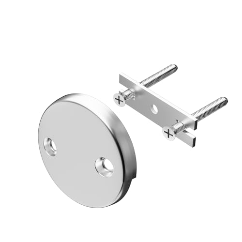 Fibetter Universal Bathtub Drain Overflow Faceplate Kit, Chrome